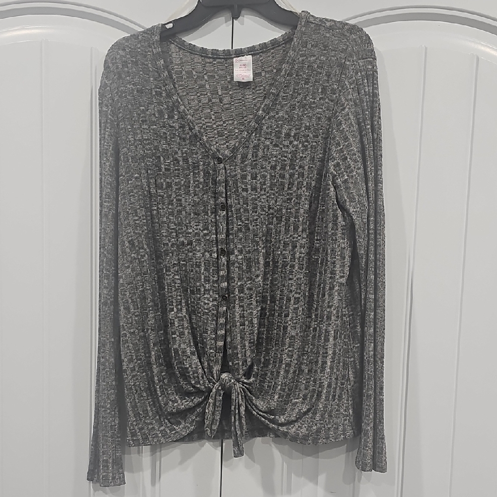 💥Charcoal Knit Cardigan